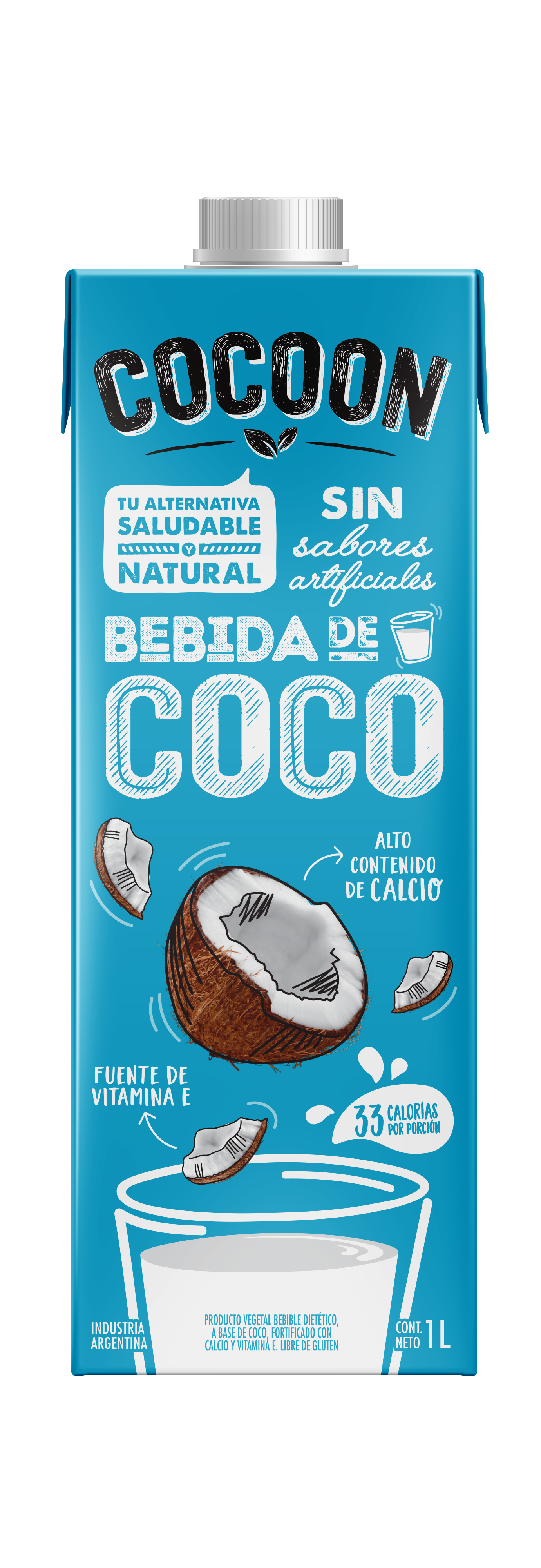 Bebida de coco sin azúcar